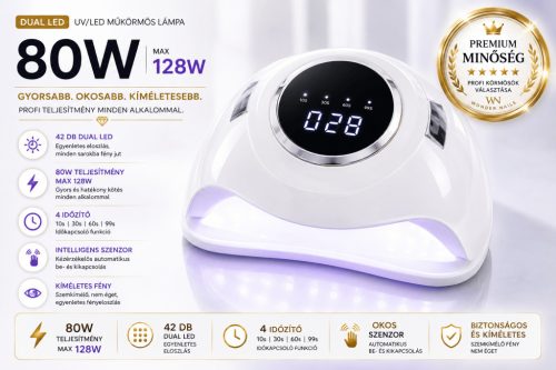 Dual Led UV/LED 80W Műkörmös Lámpa 