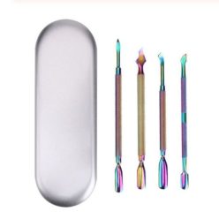   Szivárványfényű Bőrfeltoló és Tisztító Szett (4 db) Fémtokkal