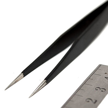 Strasszkő Csipesz Fekete