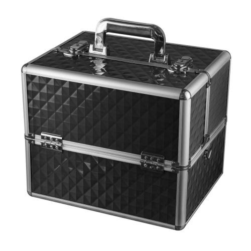 Fekete Bőrönd Nagy Méretű Cube