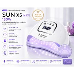 SUN X5 MAX UV/LED Műkörmös Lámpa 180W