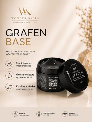 Excellent PRO One Coat Multifunction Grafen Base 30gr– Rugalmas Multifunkciós Alapzselé