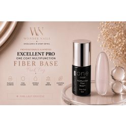   Excellent PRO One Coat Multifunction Fiber Base Pink Fog 7g – Rugalmas Fiber Erősített Alapzselé