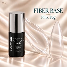 Excellent PRO One Coat Multifunction Fiber Base Pink Fog 7g – áttetsző rózsaszín anyagív és stiletto tip