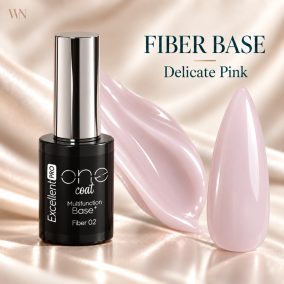 Excellent PRO One Coat Multifunction Fiber Base Delicate Pink 11g – színhű anyagív és stiletto tip