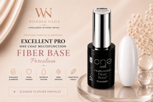 Excellent PRO One Coat Multifunction Fiber Base Porcelain 11g – Rugalmas Alapzselé