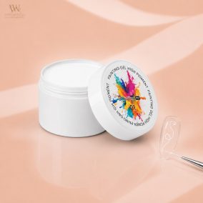 Excellent PRO Painting Gel High Pigment 01 fehér festőzselé nyitott 5 g-os tégelyben