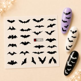 Halloween  Őszi Akrilhatású Vizes Körömmatrica A1127
