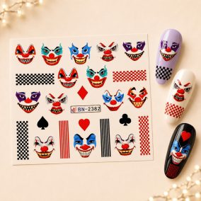 Halloween Őszi Akrilhatású VizesKörömmatrica BN-2382