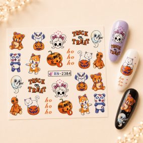 Halloween Akrilhatású Vizes Körömmatrica BN-2384