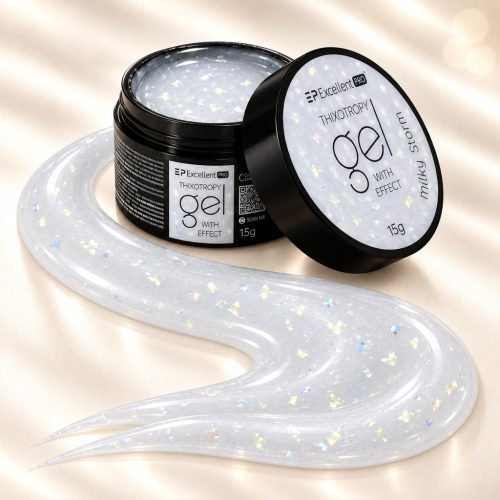 Milky Storm Thixotropy Effect építőzselé 50 g – Excellent PRO