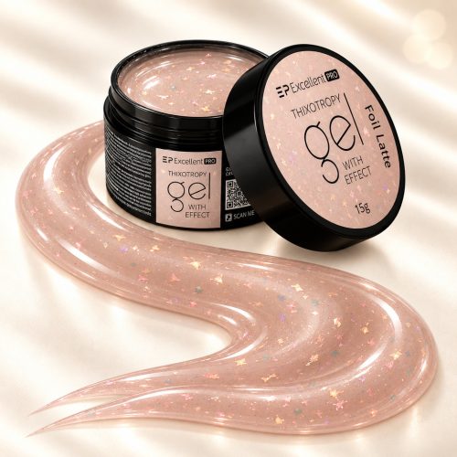 Foil Latte Thixotropy Effect építőzselé 15 g – Excellent PRO