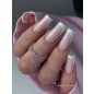Cinderella Pink építőzselé – tejes rózsaszín, fóliadarabok