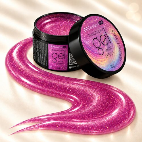 Unicorn Lipstick Thixotropy Effect építőzselé 15 g – Excellent PRO