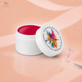 Excellent PRO Painting Gel High Pigment 10 piros festőzselé nyitott 5 g-os tégelyben