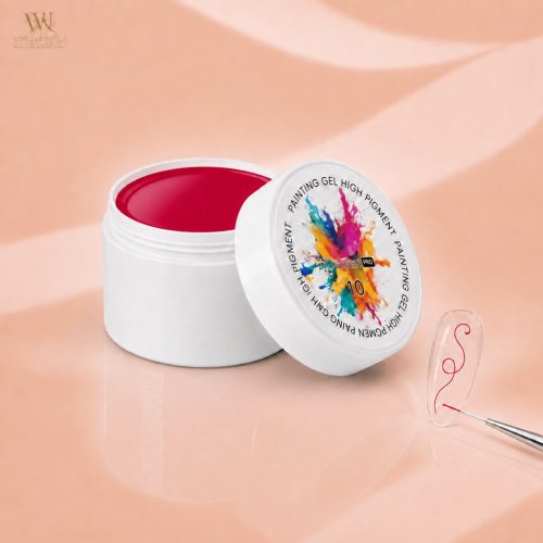Excellent PRO Painting Gel High Pigment 10 piros festőzselé nyitott 5 g-os tégelyben