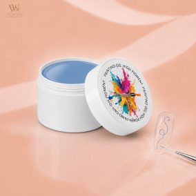 Excellent PRO Painting Gel High Pigment 12 világoskék festőzselé nyitott 5 g-os tégelyben