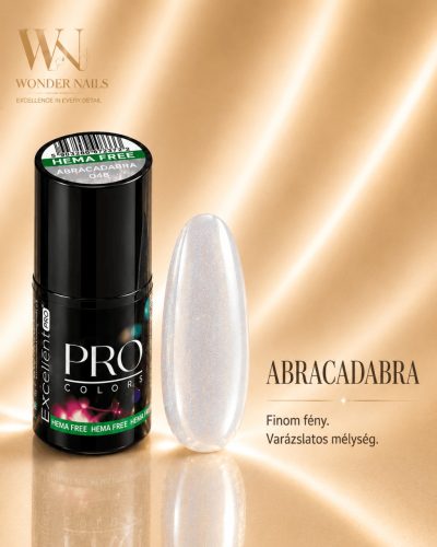 Excellent PRO Pro Colors 048 Abracadabra géllakk – üveg és színminta