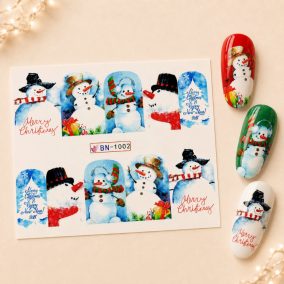 Karácsonyi Akrilhatású Vizes Körömmatrica BN1002