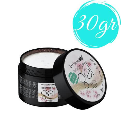 Excellent Pro Builder Gel with Thixotropy Dreamy Pink & Gold