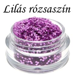 Lilás Rózsaszín Glitter