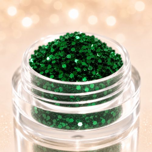 Sötét Zöld Glitter