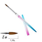 Prémium Kolinsky Porcelán Ecset "Acryl" #8