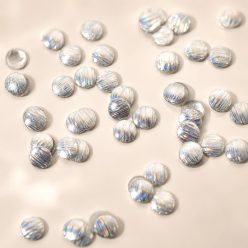 Bevágott Ezüst Irizáló Kör Szegecs 100db 3mm