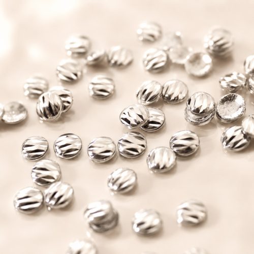 Bevágott Ezüst Kör Szegecs 100db 3mm