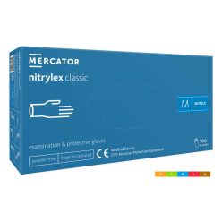   Mercator Nitrylex Classic Púdermentes Gumikesztyű "S"
