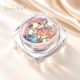Glitter Mix Halvány Rózsaszín Irizáló 10. csillámkeverék nyitott tégelyben, világos háttéren