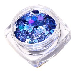 Glitter Mix Misztikkék Irizáló 17.