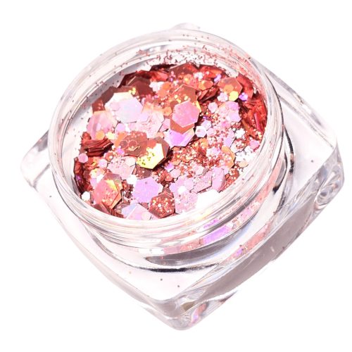 Glitter Mix Irizáló Korall 19.