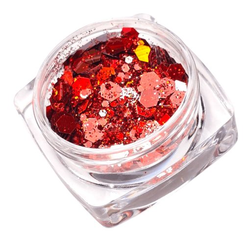 Glitter Mix Irizáló Rókavörös 21.