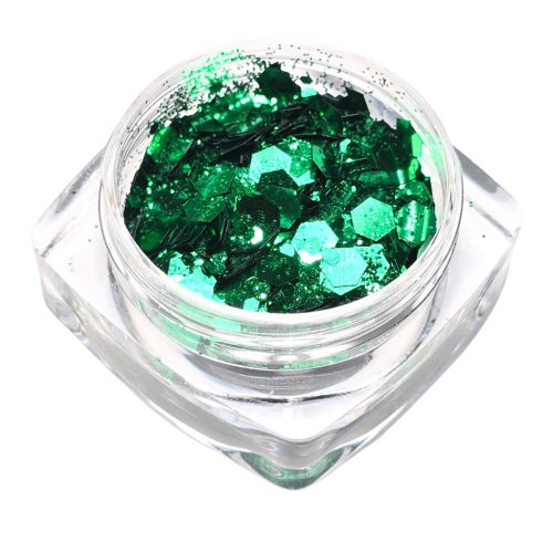 Glitter Mix Smaragd Zöld 25.