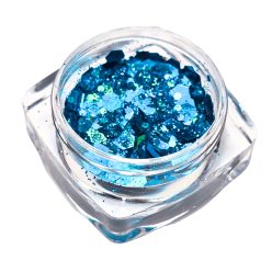 Glitter Mix Irizáló Tengerkék 39.