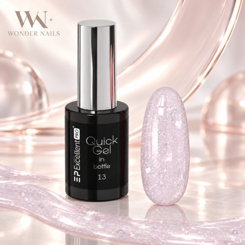 Excellent PRO Quick Gel In Bottle 013 tejes színes fóliás ecsetes építőzselé 11 g