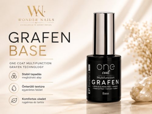 Excellent PRO One Coat Multifunction Grafen Base 11gr– Rugalmas Multifunkciós Alapzselé