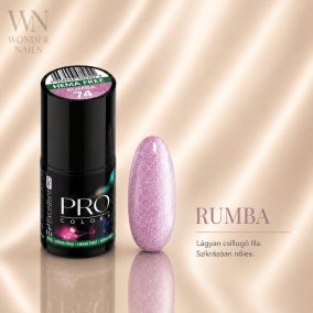 Excellent PRO Pro Colors 074 Rumba géllakk – üveg és színminta