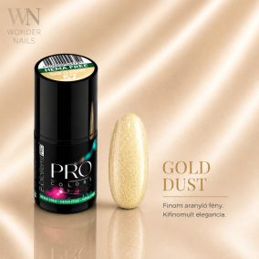 Excellent PRO Pro Colors 057 Gold Dust géllakk – üveg és színminta