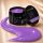 Excellent PRO Deep Lavender 15 g építőzselé nyitott tégelye és levendulalila zselécsík