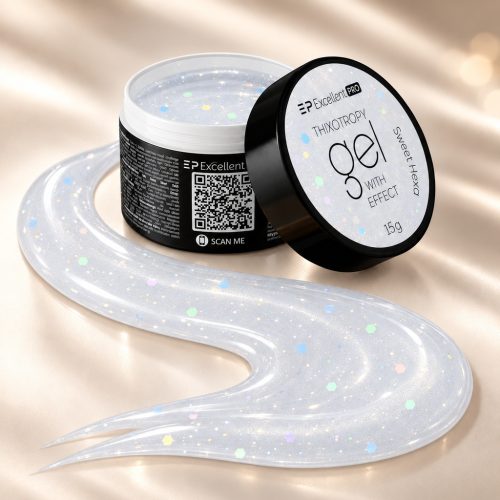 Sweet Hexa Thixotropy Effect építőzselé 15 g – Excellent PRO