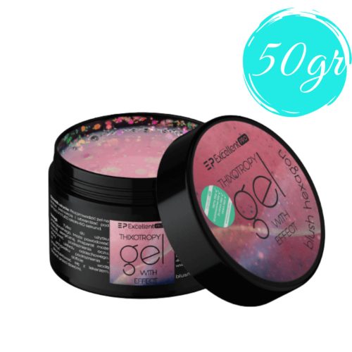Excellent Pro Builder Gel with Thixotropy Blush Hexagon
