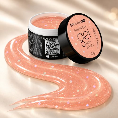 Peachy Hexa Thixotropy Effect építőzselé 50 g – Excellent PRO