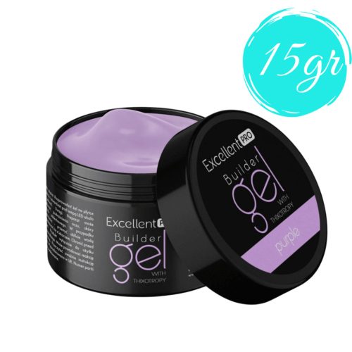 Excellent Pro Builder Gel with Thixotropy Purple - Építő Zselé