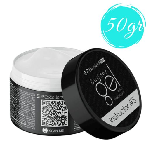  Excellent PRO Builder gel with thixotropy Instructor #5 Master White 