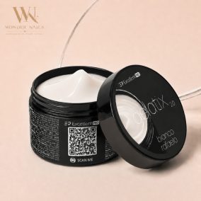 Excellent PRO Gelatix 2.0 Bianco Rafaeloo fehér építőzselé nyitott fekete tégelyben