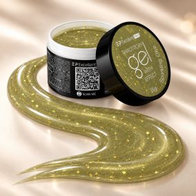 Sparkling Olive Thixotropy Effect építőzselé 15 g – Excellent PRO