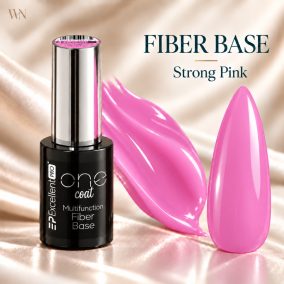 Excellent PRO One Coat Multifunction Fiber Base Strong Pink 11g – színhű anyagív és stiletto tip