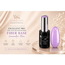   Excellent PRO One Coat Multifunction Fiber Base Lavender Star 11g – Rugalmas Alapzselé